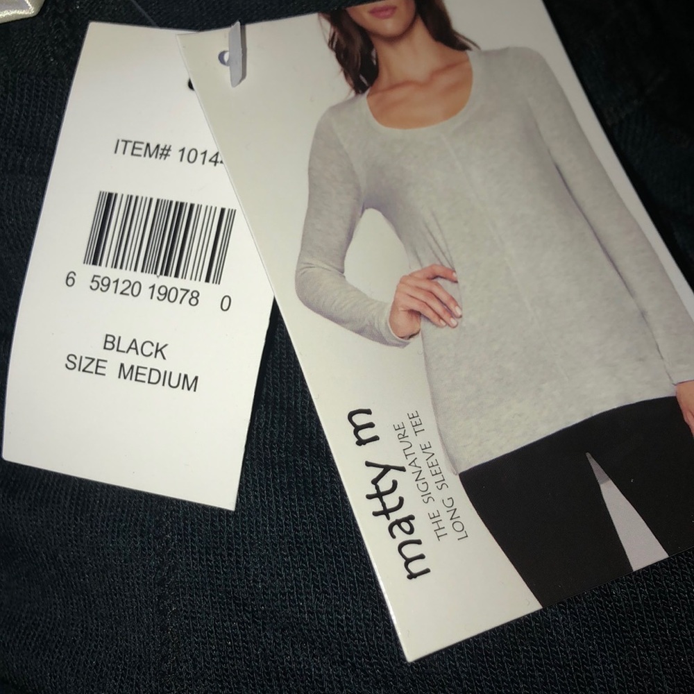 Matty M Women's Signature Long Sleeve Knit Tunic Top New - Picture 3 of 6